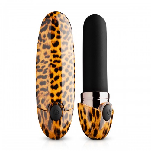 Купить Леопардовый вибромассажер-помада Asha Lipstick Vibrator - 10 см. код товара: PAN001/Арт.234556. Секс-шоп в СПб - EROTICOASIS | Интим товары для взрослых 