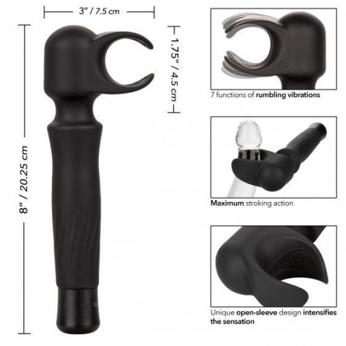 Фото товара: Черный вибромастурбатор Masturwand Vibrating Stroker, код товара: SE-0857-25-3/Арт.235358, номер 3