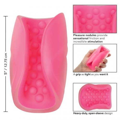 Фото товара: Розовый рельефный мастурбатор Beaded Grip, код товара: SE-0931-05-3/Арт.235359, номер 3