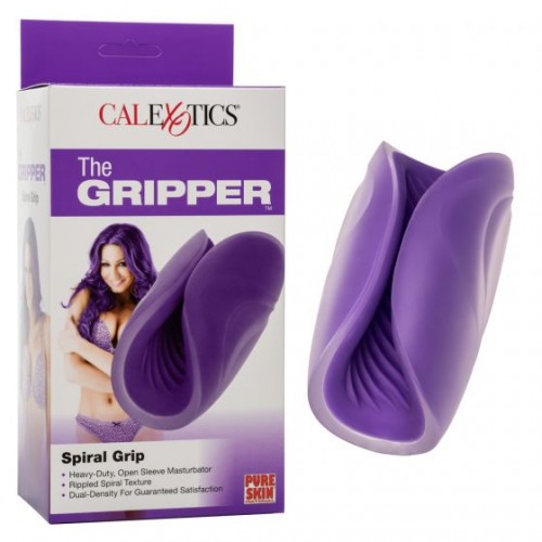 Фото товара: Фиолетовый рельефный мастурбатор Spiral Grip, код товара: SE-0931-15-3 / Арт.235361, номер 1