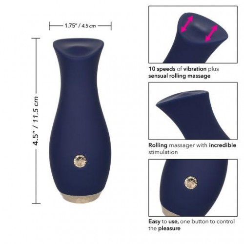 Фото товара: Синий клиторальный стимулятор Tulip - 11,5 см., код товара: SE-4402-20-3/Арт.235370, номер 3