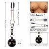 Фото товара: Утяжеленные зажимы-прищепки для сосков Nipple Grips Weighted Tweezer Nipple Clamps, код товара: SE-2551-10-2 / Арт.235375, номер 2