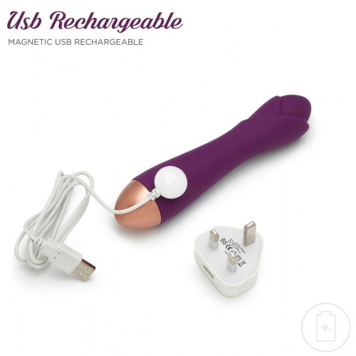 Фото товара: Фиолетовый вибратор Ooh La La Flower Vibrator - 18 см., код товара: J06016 / Арт.235429, номер 2