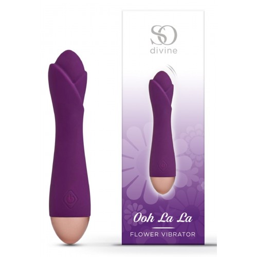 Фото товара: Фиолетовый вибратор Ooh La La Flower Vibrator - 18 см., код товара: J06016 / Арт.235429, номер 3