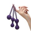 Фото товара: Набор из 3 фиолетовых вагинальных шариков Kegel Training Set, код товара: J1306/Арт.235436, номер 2