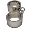 Фото товара: Серебристые гладкие металлические наручники с ключиком, код товара: P3015M / Арт.236000, номер 1