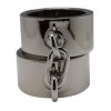 Фото товара: Серебристые гладкие металлические наручники с ключиком, код товара: P3015M / Арт.236000, номер 2