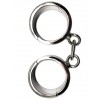 Фото товара: Серебристые гладкие металлические наручники с ключиком, код товара: P3015M / Арт.236000, номер 3