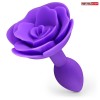Купить Фиолетовая гладкая анальная втулка-роза код товара: NTB-80670 / Арт.236090. Секс-шоп в СПб - EROTICOASIS | Интим товары для взрослых 