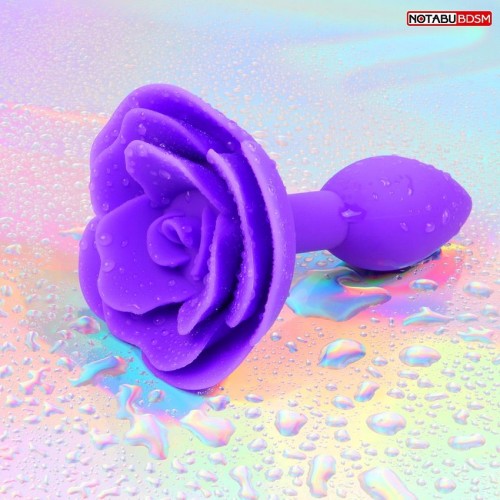 Фото товара: Фиолетовая гладкая анальная втулка-роза, код товара: NTB-80670 / Арт.236090, номер 6