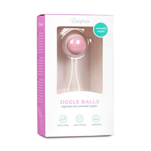 Фото товара: Вагинальный шарик Jiggle Balls с петлёй, код товара: ET250PNK/Арт.236231, номер 2