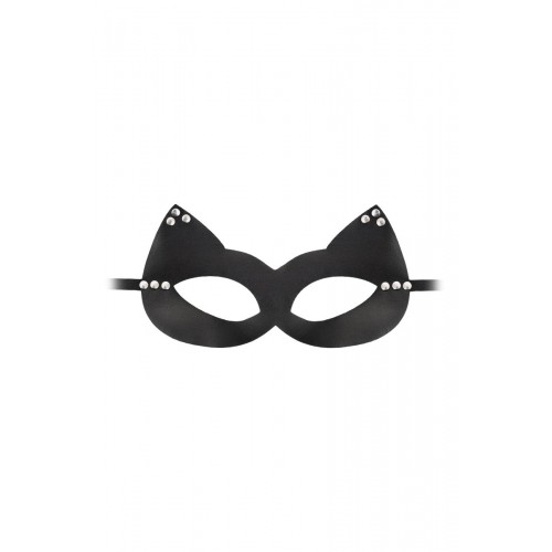 Фото товара: Пикантная черная маска  Кошка  с заклепками, код товара: 690060/Арт.236458, номер 1