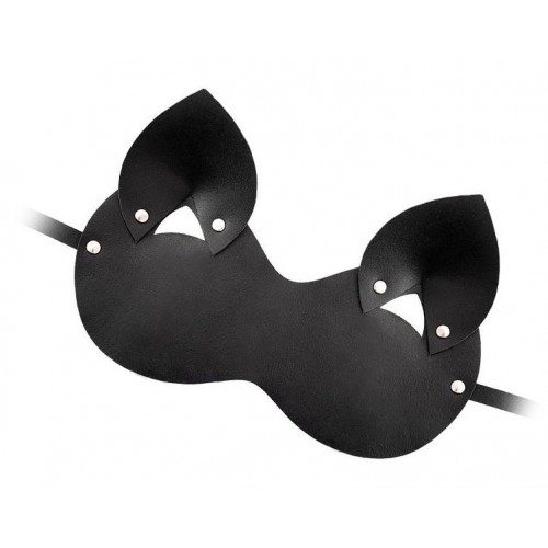 Купить Закрытая черная маска  Кошка код товара: 690061/Арт.236459. Секс-шоп в СПб - EROTICOASIS | Интим товары для взрослых 