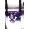 Фото товара: Фиолетовая анальная втулка с прозрачным стразом-сердечком - 7 см., код товара: 690024/Арт.236909, номер 9