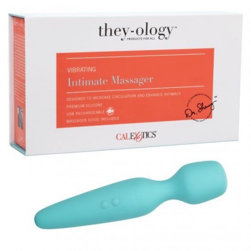 Фото товара: Голубой wand-вибромассажер They-ology Vibrating Intimate Massager, код товара: SE-1338-50-3/Арт.239648, номер 1