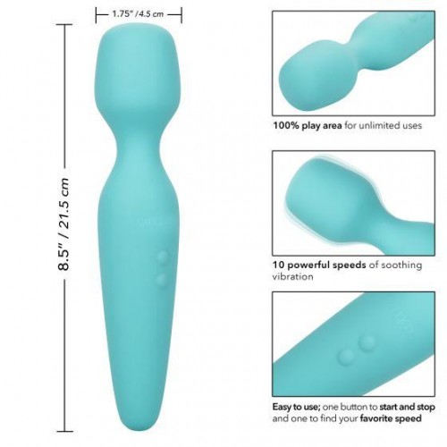 Фото товара: Голубой wand-вибромассажер They-ology Vibrating Intimate Massager, код товара: SE-1338-50-3/Арт.239648, номер 4