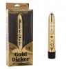 Фото товара: Золотистый классический вибратор Naughty Bits Gold Dicker Personal Vibrator - 19 см., код товара: SE-4410-10-3/Арт.239652, номер 1