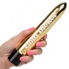 Фото товара: Золотистый классический вибратор Naughty Bits Gold Dicker Personal Vibrator - 19 см., код товара: SE-4410-10-3/Арт.239652, номер 2