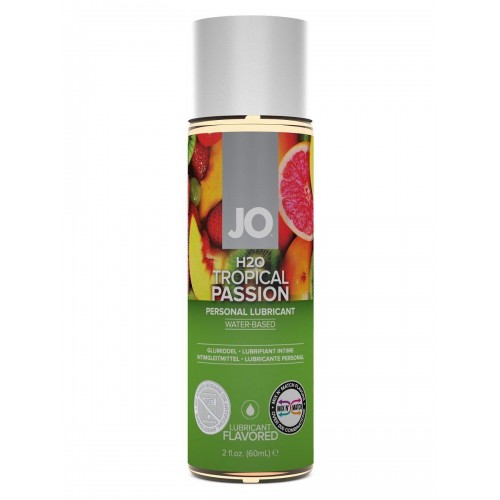 Купить Лубрикант на водной основе с ароматом тропических фруктов JO Flavored Tropical Passion - 60 мл. код товара: JO20121/Арт.240916. Секс-шоп СПб - EROTICOASIS | Интим интернет-магазин для взрослых 