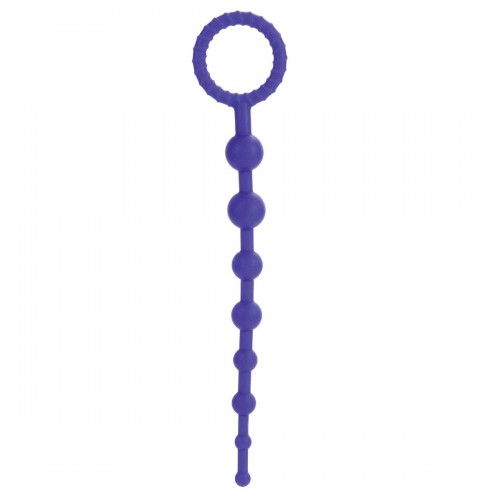 Купить Фиолетовая силиконовая цепочка Booty Call X-10 Beads код товара: SE-1197-10-2/Арт.34503. Секс-шоп в СПб - EROTICOASIS | Интим товары для взрослых 
