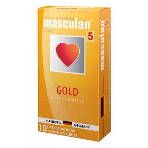 Купить Презервативы Masculan Gold с ароматом ванили - 10 шт. код товара: Masculan Gold №10/Арт.34941. Секс-шоп в СПб - EROTICOASIS | Интим товары для взрослых 