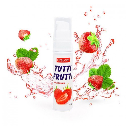 Фото товара: Гель-смазка Tutti-Frutti с земляничным вкусом - 30 гр., код товара: LB-30002/Арт.37756, номер 6