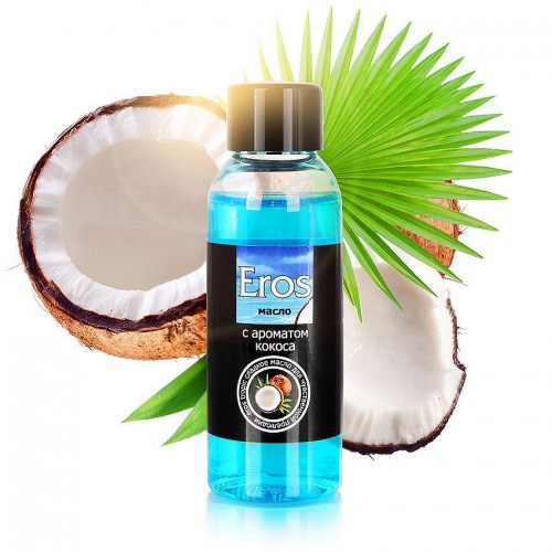 Фото товара: Массажное масло Eros tropic с ароматом кокоса - 50 мл., код товара: LB-13010/Арт.37779, номер 2