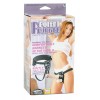 Фото товара: Поясной виброфаллос на кожаных трусиках POTENT PLUNGER HARNESS WITH 8 VIBRATOR - 20,2 см., код товара: 111070 / Арт.38474, номер 1