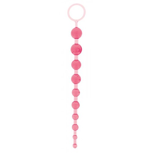 Купить Розовая анальная цепочка - 26,7 см. код товара: 110501/Арт.38545. Секс-шоп в СПб - EROTICOASIS | Интим товары для взрослых 