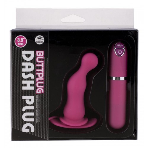 Фото товара: Розовая вибровтулка Dash Butt Plug With Mini Controller II - 9 см., код товара: 111609/Арт.38576, номер 1