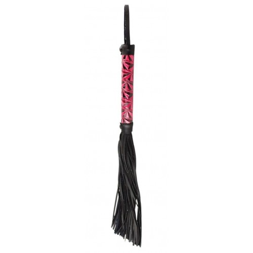 Купить Аккуратная плетка с красной рукоятью Passionate Flogger - 39 см. код товара: EK-3106R/Арт.39553. Секс-шоп в СПб - EROTICOASIS | Интим товары для взрослых 