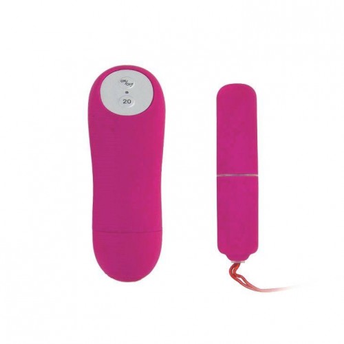 Фото товара: Розовая вибропуля Magic X20 с дистанционным пультом управления 20 режимами вибрации, код товара: BI-014131-0101S/Арт.39773, номер 1