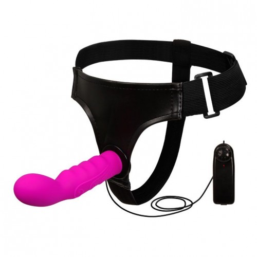 Купить Розовый страпон с вибрацией - 15,5 см. код товара: BW-022041 / Арт.39834. Онлайн секс-шоп в СПб - EroticOasis 
