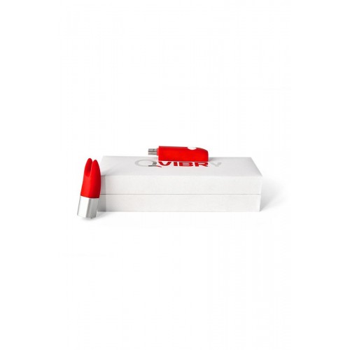 Фото товара: Красный клиторальный вибратор с 4Gb USB памяти и 7 режимами вибрации, код товара: QM2/Арт.40041, номер 7