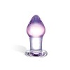 Фото товара: Классическая анальная пробка Amethyst Rain Small - 8 см., код товара: GLAS-62/Арт.43570, номер 1