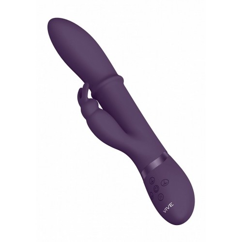 Фото товара: Фиолетовый вибратор-кролик Halo со стимулирующим кольцом - 24,5 см., код товара: VIVE023PUR/Арт.241307, номер 2