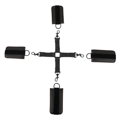 Фото товара: Черный набор крестовой фиксации Bondage Set, код товара: 24931521001/Арт.241313, номер 3