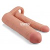 Купить Телесная насадка для двойного проникновения Add 2 Pleasure X Tender Double Penis Sleeve - 20 см. код товара: LV314011/Арт.243149. Секс-шоп в СПб - EROTICOASIS | Интим товары для взрослых 