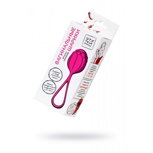 Фото товара: Розовый рельефный вагинальный шарик со шнурком, код товара: 690302 / Арт.243216, номер 3