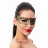 Фото товара: Пикантная золотистая женская карнавальная маска, код товара: 963-52 BX DD/Арт.243399, номер 1
