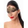 Купить Стильная золотистая женская карнавальная маска код товара: 963-57 BX DD / Арт.243404. Секс-шоп в СПб - EROTICOASIS | Интим товары для взрослых 