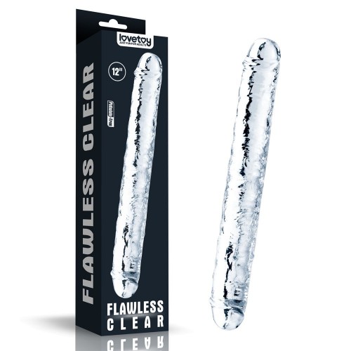 Фото товара: Прозрачный двусторонний фаллоимитатор Flawless Clear Double Dildo - 30 см., код товара: LV310018/Арт.243715, номер 1