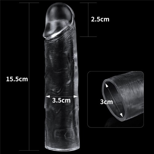 Фото товара: Прозрачная насадка-удлинитель Flawless Clear Penis Sleeve Add 1 - 15,5 см., код товара: LV314013/Арт.243730, номер 2