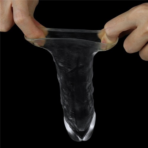 Фото товара: Прозрачная насадка-удлинитель Flawless Clear Penis Sleeve Add 1 - 15,5 см., код товара: LV314013/Арт.243730, номер 5