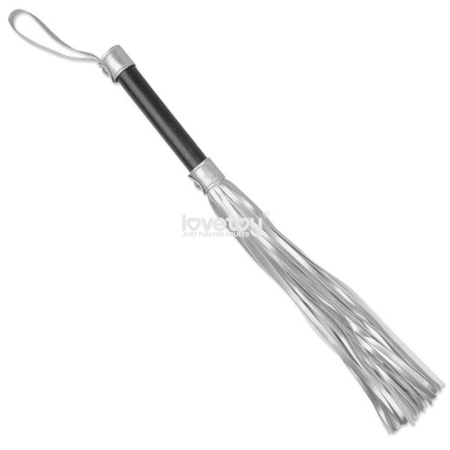Фото товара: Серебристая плетка Struggle My Flogger с черной ручкой - 45 см., код товара: LV1531/Арт.243733, номер 2