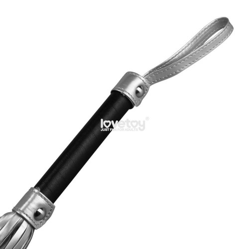 Фото товара: Серебристая плетка Struggle My Flogger с черной ручкой - 45 см., код товара: LV1531/Арт.243733, номер 3
