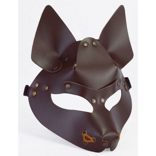 Купить Коричневая маска Wolf код товара: 3416-8/Арт.243808. Секс-шоп в СПб - EROTICOASIS | Интим товары для взрослых 
