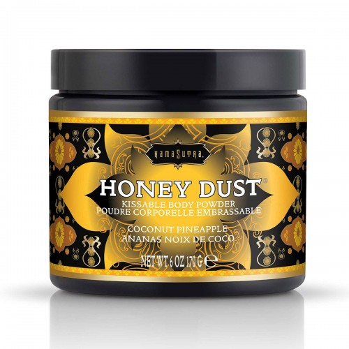 Купить Пудра для тела Honey Dust Body Powder с ароматом кокоса и ананаса - 170 гр. код товара: KS12012/Арт.244303. Секс-шоп в СПб - EROTICOASIS | Интим товары для взрослых 
