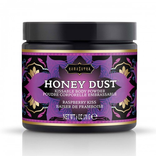Купить Пудра для тела Honey Dust Body Powder с ароматом малины - 170 гр. код товара: KS12013/Арт.244304. Секс-шоп в СПб - EROTICOASIS | Интим товары для взрослых 