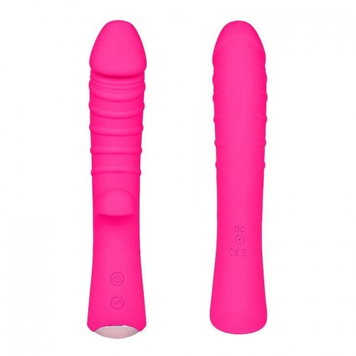 Фото товара: Ярко-розовый вибромассажер 5  Silicone Wild Passion - 19,1 см., код товара: MK-8603 MAGT/Арт.244383, номер 2